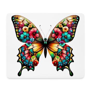Butterfly - Mouse Pad (horizontal) - white - Front