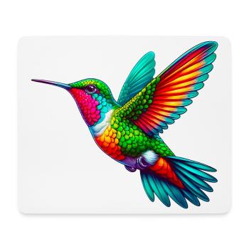 Kolibri - Mousepad (Querformat) - Weiß - Vorne
