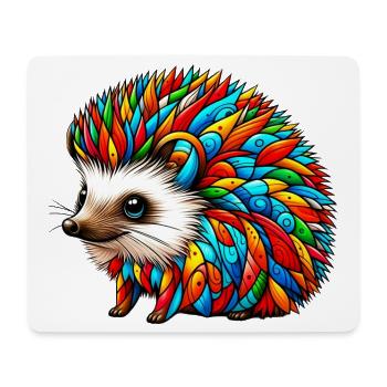 Igel - Mousepad (Querformat) - Weiß - Vorne