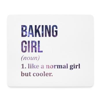 Backen - Mousepad (Querformat) - Weiß - Vorne