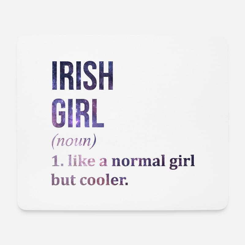 Irland - Mousepad (Querformat) - Weiß