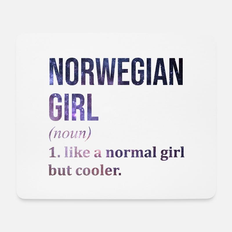 Norwegen - Mousepad (Querformat) - Weiß