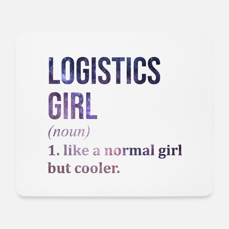 Logistik - Mousepad (Querformat) - Weiß