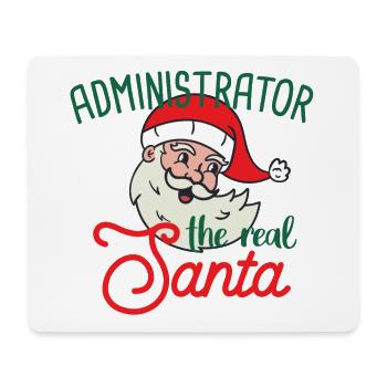 Admin xmas the real Santa Christmas - Mouse Pad (horizontal) - white - Front