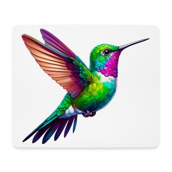 Kolibri - Mousepad (Querformat) - Weiß - Vorne
