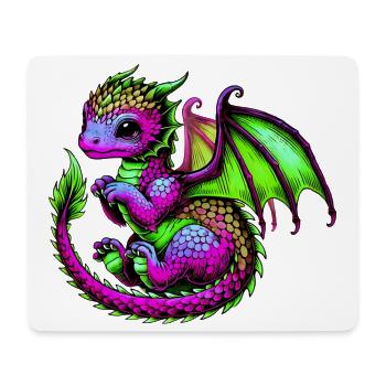 Dragon - Mouse Pad (horizontal) - white - Front