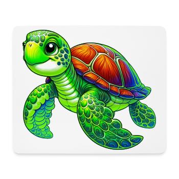 Turtle - Mouse Pad (horizontal) - white - Front