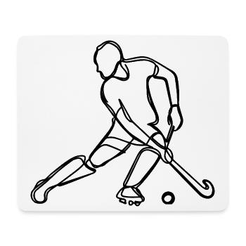 Field hockey players - Mouse Pad (horizontal) - white - Front