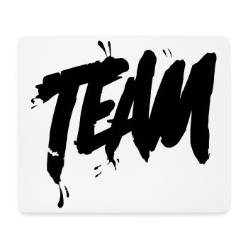 Team Schriftzug - Mousepad (Querformat) - Weiß - Vorne
