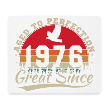 1976 Vintage Retro Geburtstagsgeschenk - Mousepad (Querformat) - Weiß - Vorne