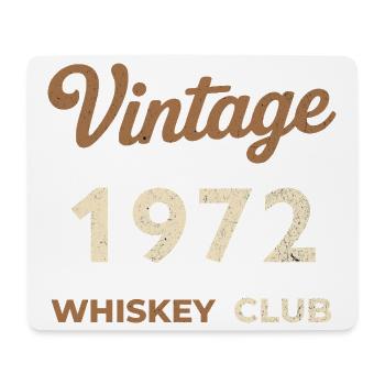 Vintage 1972 – Whiskey Club Retro Geburtsjahr - Mousepad (Querformat) - Weiß - Vorne