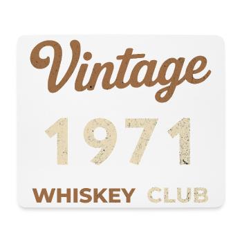 Vintage 1971 – Whiskey Club Retro Year of Birth - Mouse Pad (horizontal) - white - Front