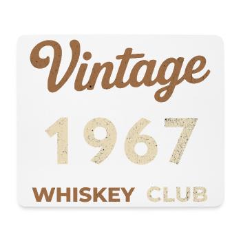 Vintage 1967 – Whiskey Club Retro Geburtsjahr - Mousepad (Querformat) - Weiß - Vorne