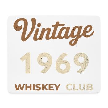Vintage 1969 – Whiskey Club Retro Birth Year - Mouse Pad (horizontal) - white - Front