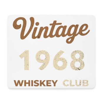 Vintage 1968 – Whiskey Club Retro Birth Year - Mouse Pad (horizontal) - white - Front