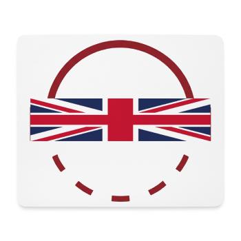 Union Jack Arc Emblem - Mouse Pad (horizontal) - white - Front