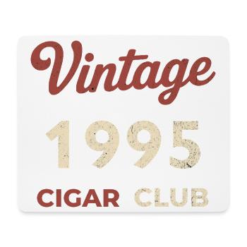Vintage 1995 Cigar Club Retro Geburtsjahr Geschenk - Mousepad (Querformat) - Weiß - Vorne