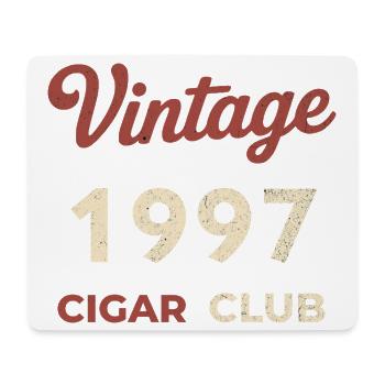 Vintage 1997 Cigar Club Retro Geburtsjahr Geschenk - Mousepad (Querformat) - Weiß - Vorne