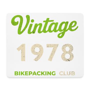 Millésime 1978 – Bikepacking Club Rétro Année de naissance - Tapis de souris (format paysage) - blanc - Devant
