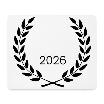 kranz_wappen_2026 - Mousepad (Querformat) - Weiß - Vorne