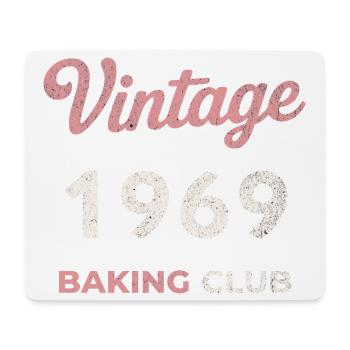 Millésime 1969 – Année de naissance rétro du Baking Club - Tapis de souris (format paysage) - blanc - Devant
