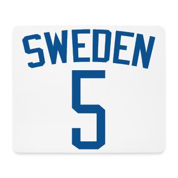 Sweden 5 – Sports Design - Mouse Pad (horizontal) - white - Front
