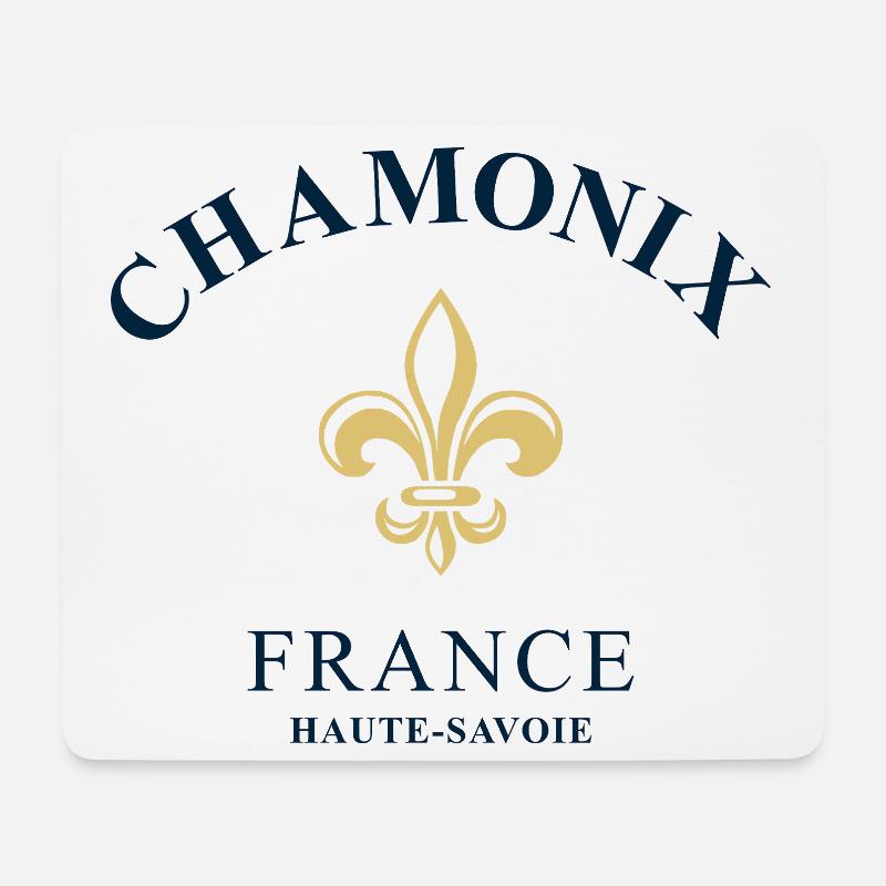 Chamonix France - Mousepad (Querformat) - Weiß