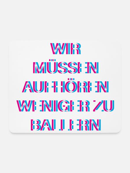 Hardtekk Tekk - Mousepad (Querformat) - Weiß