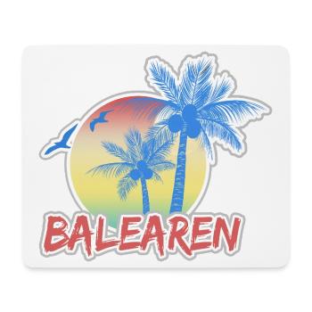 Balearic Islands Holidays - Mouse Pad (horizontal) - white - Front