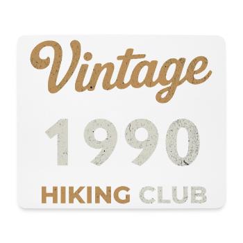 Vintage 1990 – Sailing Club Retro Year of Birth - Mouse Pad (horizontal) - white - Front