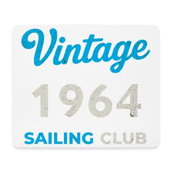 Vintage 1964 – Sailing Club Retro Birth Year - Mouse Pad (horizontal) - white - Front