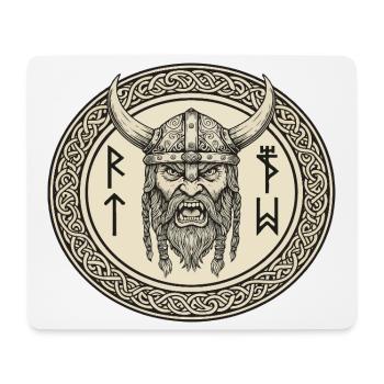 Wikinger Viking Legende Seemann Odin Rabe Kämpfer - Mousepad (Querformat) - Weiß - Vorne