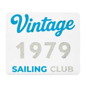 Vintage 1979 – Sailing Club Retro Birth Year - Mouse Pad (horizontal) - white - Front
