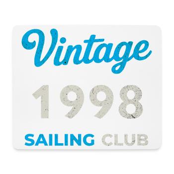 Vintage 1998 – Sailing Club Retro Birth Year - Mouse Pad (horizontal) - white - Front