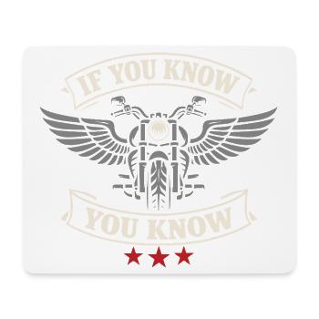 Warum Wir Motorrad Fahren, - Mousepad (Querformat) - Weiß - Vorne