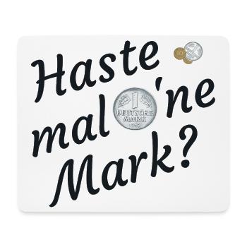 Haste Mal Eine Mark Nostalgie - Mousepad (Querformat) - Weiß - Vorne