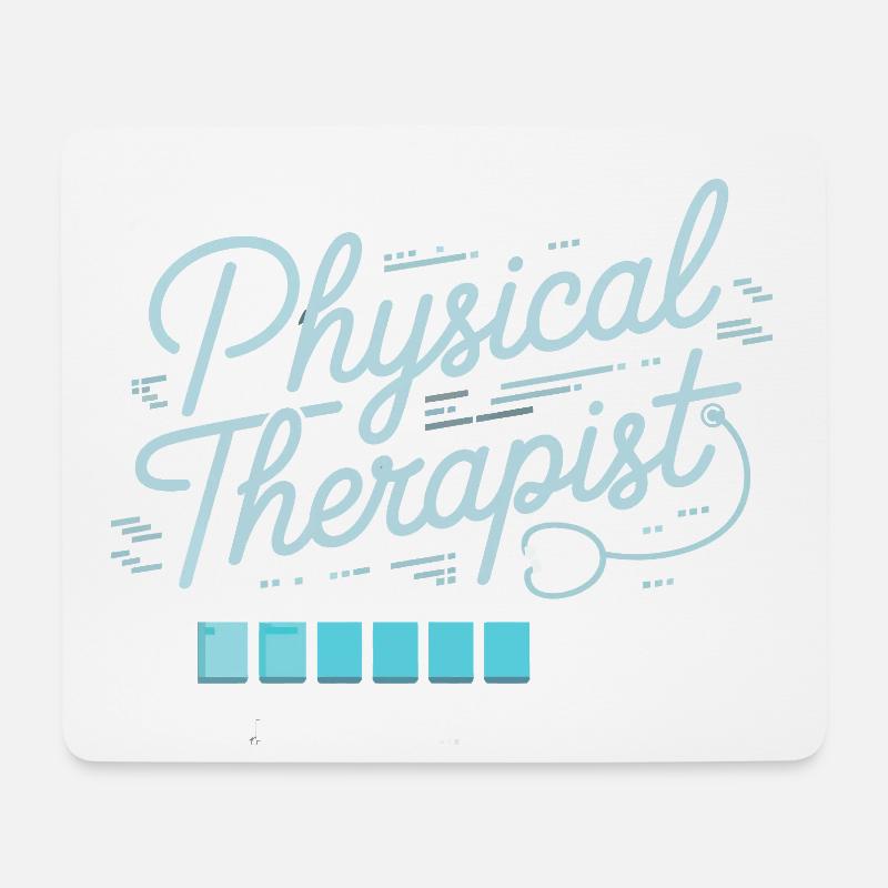 ZukunftsPhysiotherapeut Design - Mousepad (Querformat) - Weiß