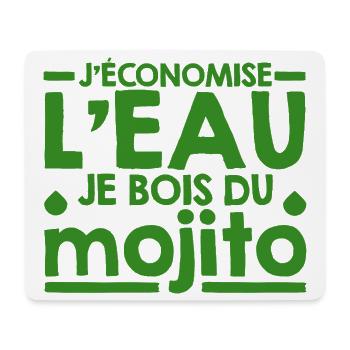 Mojito Phrase Humoristique Humour Mojito Cocktail - Tapis de souris (format paysage) - blanc - Devant