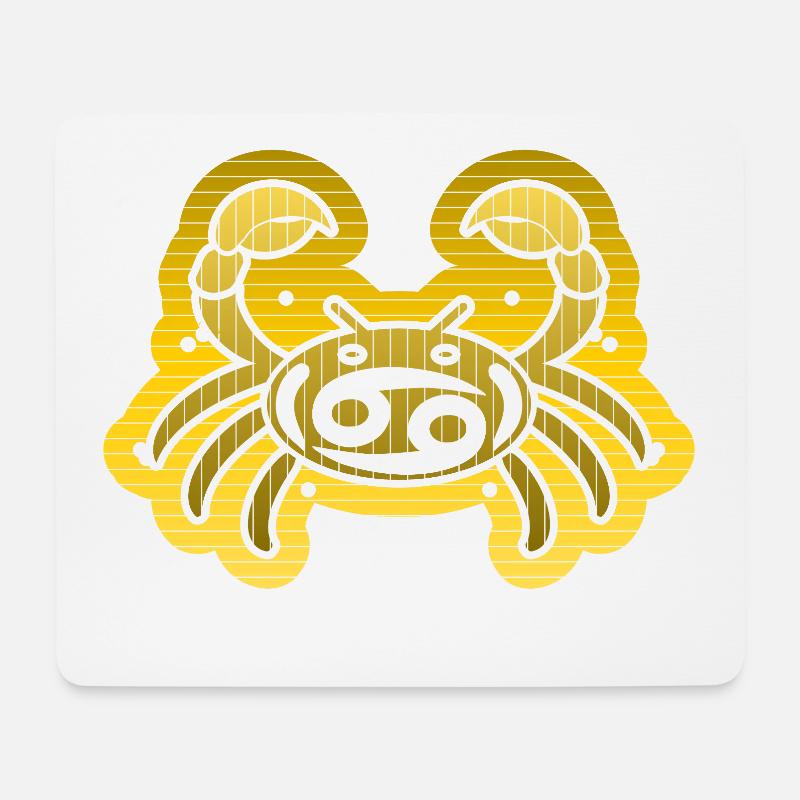 Krebs, Horoskop und Astrologie - Mousepad (Querformat) - Weiß
