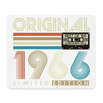 60th Birthday 1966 Vintage Born Retro - Mouse Pad (horizontal) - white - Front