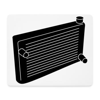 Radiatore_del_motore_m1 - Tapis de souris (format paysage) - blanc - Devant