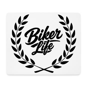 La vie des motards - Tapis de souris (format paysage) - blanc - Devant