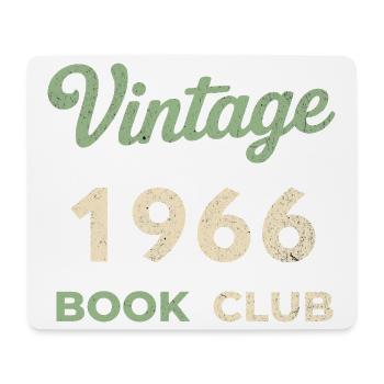 Vintage 1966 Book Club Retro Geburtsjahr Geschenk - Mousepad (Querformat) - Weiß - Vorne
