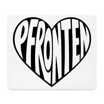 Pfronten Allgäu im Herzen - Mousepad (Querformat) - Weiß - Vorne