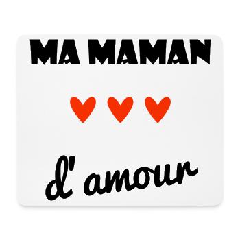 MOM. MOTHER'S DAY. HEART. FEAST. HAPPY BIRTHDAY - Mouse Pad (horizontal) - white - Front
