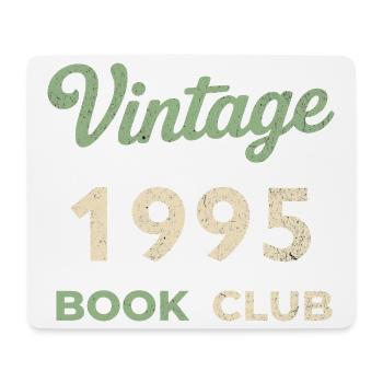 Vintage 1995 Book Club Retro Birth Year Gift - Mouse Pad (horizontal) - white - Front