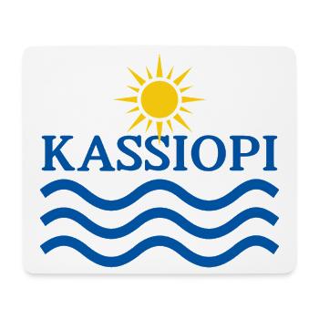 Kassiopi-Sonnenwellen-Emblem - Mousepad (Querformat) - Weiß - Vorne