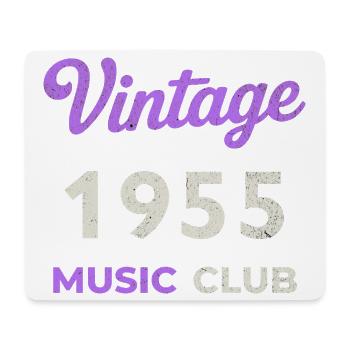 Vintage 1955 Music Club Retro Année de naissance vintage - Tapis de souris (format paysage) - blanc - Devant