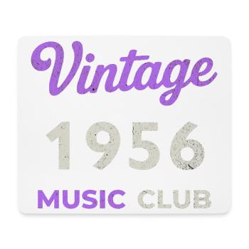Vintage 1956 Music Club Retro Birth Year Vintage - Mouse Pad (horizontal) - white - Front