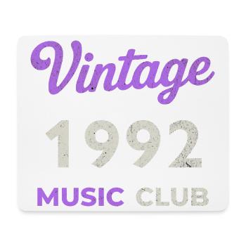 Vintage 1992 Music Club Retro Année de naissance vintage - Tapis de souris (format paysage) - blanc - Devant